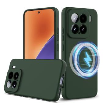 RUBBER MAGSAFE Silikónový kryt pre Xiaomi 15 DARK GREEN