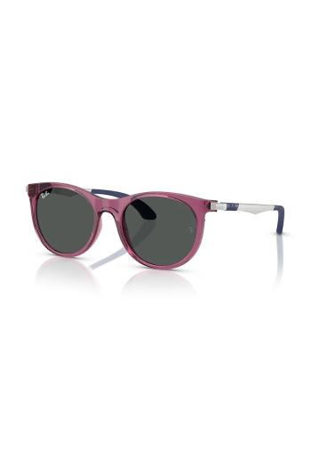Detské slnečné okuliare Ray-Ban fialová farba, 0RJ9082S