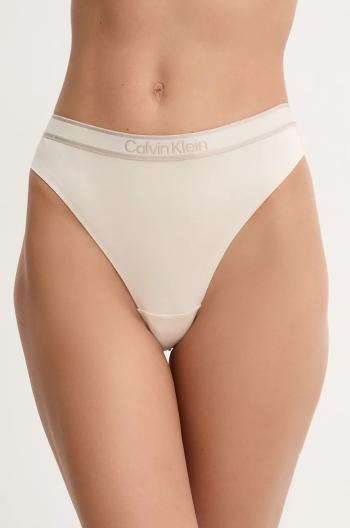 Tangá Calvin Klein Underwear béžová farba, 000QF7954E