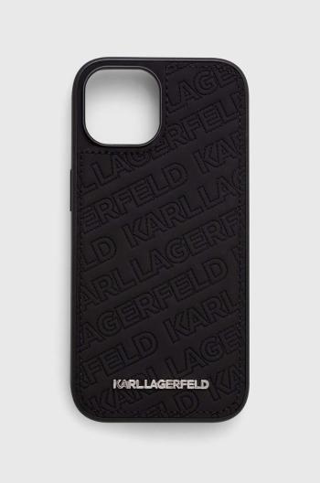 Puzdro na mobil Karl Lagerfeld iPhone 15 / 14 / 13 6.1'' čierna farba