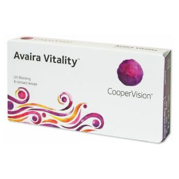 COOPERVISION Avaira Vitality mesačné kontaktné šošovky 6 kusov, Počet dioptrií: -5, Priemer: 14,2, Zakrivenie: 8,4, Počet ks: 6 ks