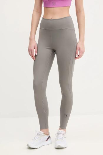 Tréningové legíny adidas by Stella McCartney TruePurpose Optime šedá farba, jednofarebné, JJ0129