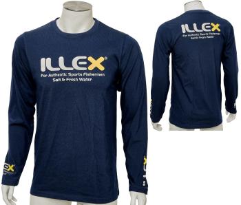 Illex tričko long sleeved navy blue - xl