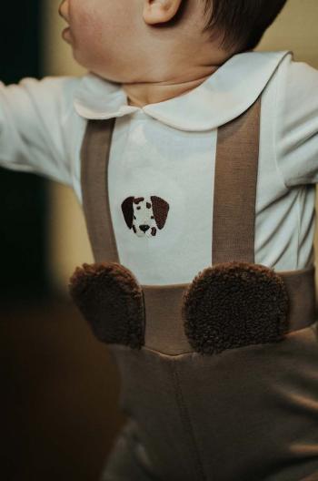 Bavlnené body pre bábätká Donsje Davo Bodysuit Dalmatian 3030105