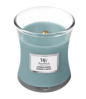 WoodWick Vonná sviečka váza Evergreen Cashmere 85 g