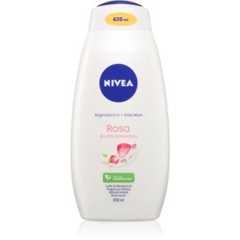 NIVEA Rose & Almond Oil hydratačný sprchový gél 650 ml