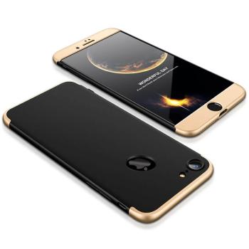 360° Ochranný obal Apple iPhone 7 / iPhone 8 čierny (zlatý)