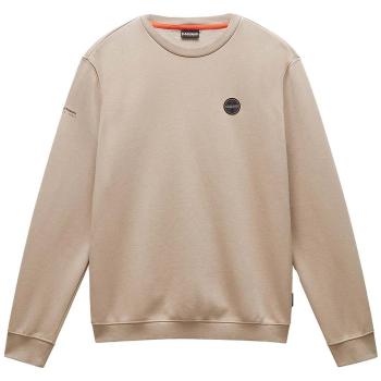 Napapijri  Badge Sweatshirt Beige Rocky  Mikiny Béžová