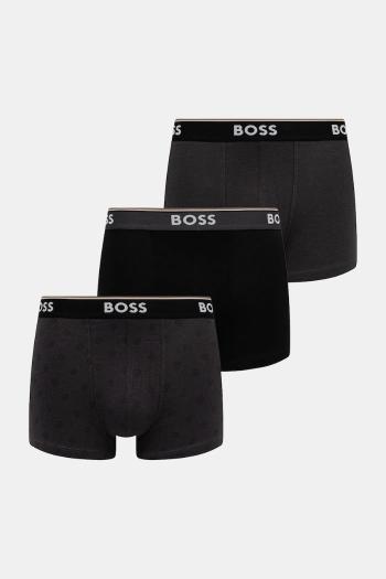 Boxerky BOSS 3-pak čierna farba, 50531701