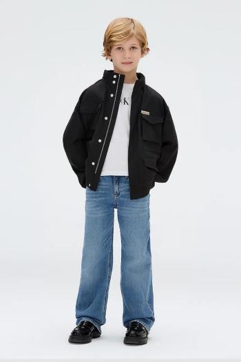 Bunda Calvin Klein Jeans čierna farba, IB0IB02513