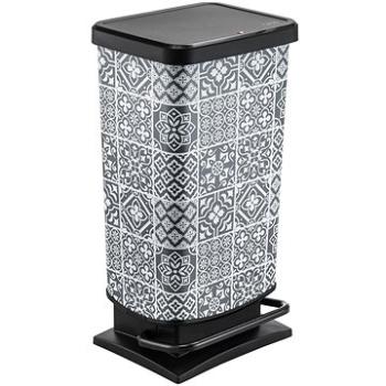 Rotho Odpadkový kôš PASO 40 L – ornament (1754111015)