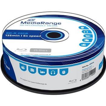 MEDIARANGE BD-R BLU-RAY 25GB 6x spindl 25ks (MR514)