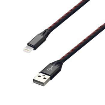 MOBILNET KAB-0185-USB-LIGHT DATA CABLE USB - LIGHTNING 2A, ECO PACK, (TPU) 2M, BLACK