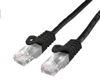 Kabel C-TECH CB-PP6-2BK patchcord Cat6, UTP, černý, 2m