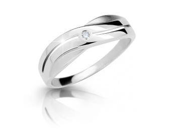 Cutie Jewellery Nežný prsteň z bieleho zlata so zirkónom Z6865-1562-10-X-2 51 mm