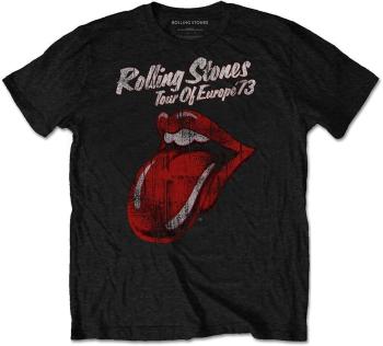 The Rolling Stones Tričko 73 Tour Unisex Black L