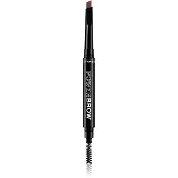 Revolution Relove Power Brow ceruzka na obočie s kefkou odtieň Dark Brown 0,3 g