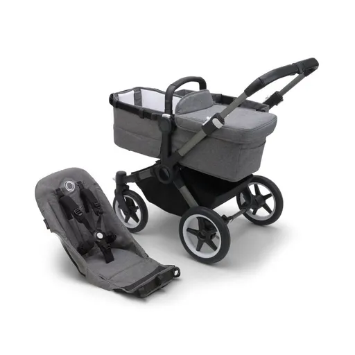 BUGABOO Donkey 5 set základný Graphite/Grey mélange,BUGABOO Donkey 5 set základný Graphite/Grey mélange
