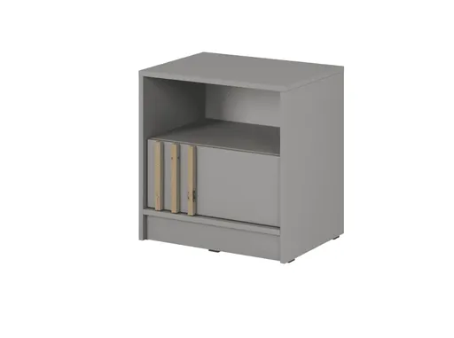 ArtPS Nočný stolík KELLY | sivá