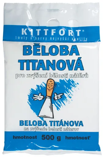 Prášková beloba - titanová biela 0,5 kg