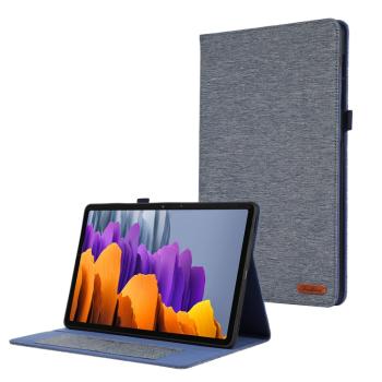 FABRIC Zaklápací kryt pre Samsung Galaxy Tab S9 FE / Tab S10 FE modrý