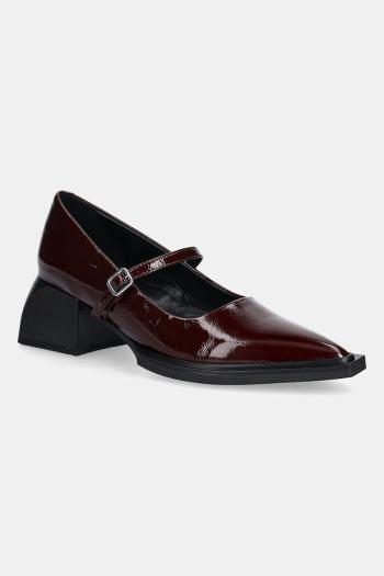 Kožené lodičky Vagabond Shoemakers VIVIAN bordová farba, na podpätku, 5553-060-38