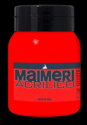 MAIMERI ACRILICO - Akrylové farby 257 - pyrrole red, 0,5 L