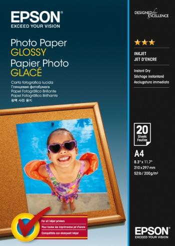 Epson C13S042538 Photo Paper, lesklý bílý foto papír, A4, 200 g/m2, 20 ks, C13S042538