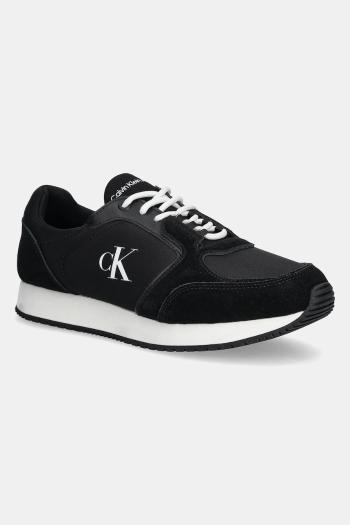 Tenisky Calvin Klein Jeans RETRO SOCK RUNNER MG WMM čierna farba, YM0YM01152