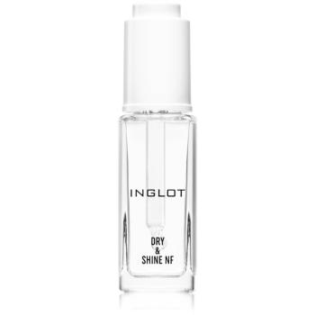 Inglot Dry & Shine NF vrchný lak na nechty pre urýchlenie zasychania laku s pipetou 9 ml