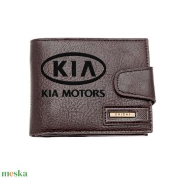 Gravírozott barna pénztárca - KIA