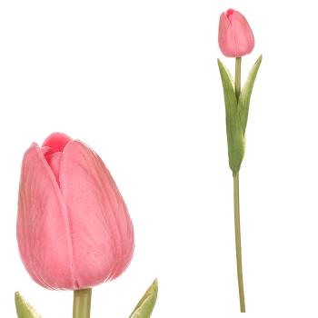 Umelý penový Tulipán mini PINK, 5 x 5 x 34 cm