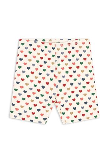 Nohavice Konges Sløjd BASIC SHORT LEGGINGS GOTS béžová farba, KS103203