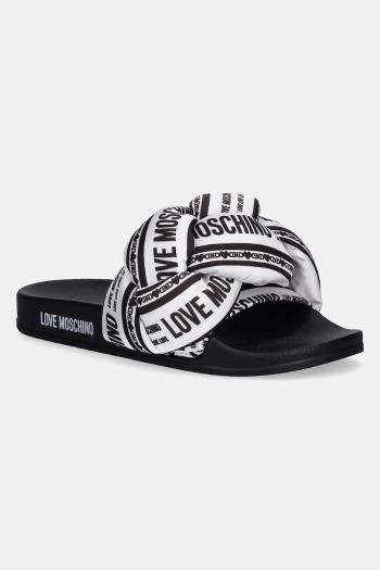 Šľapky Love Moschino dámske, čierna farba, JA28312G0MIW310A
