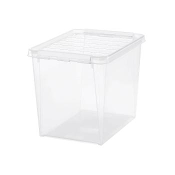 SmartStore Úložný box s bielymi klipmi Classic, 25 l