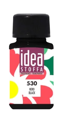 MAIMERI IDEA STOFFA - Farby na textil 530 - black, 60 ml