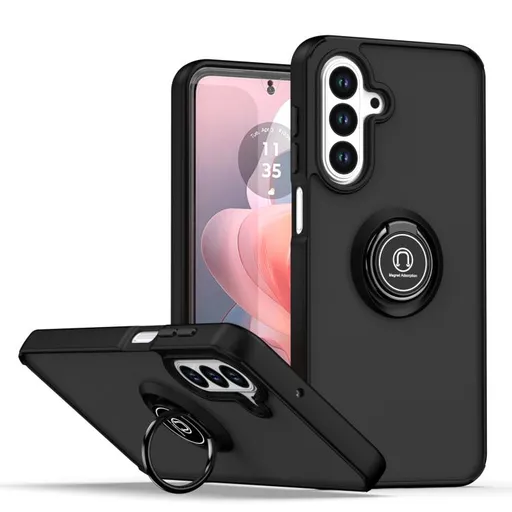 SHADOW Ochranný kryt s držiakom Samsung Galaxy A17 / A17 5G čierny