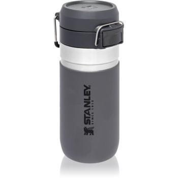 Stanley Quick Flip Go Bottle sticlă termos Charcoal 470 ml