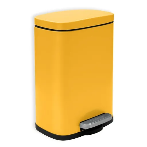 Spirella Spirella pedálový odpadkový kôš akira matná šafranovo žltá oceľ 5 l 10.20818