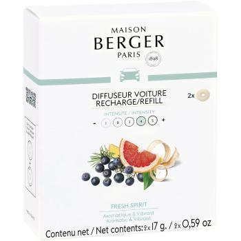 Maison Berger Paris Náhradná náplň do difuzéra do auta Fresh Spirit (Car Diffuser Recharge/Refill) 2 ks