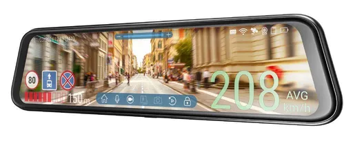 NAVITEĽ MR750 SMART celoobrazovková palubná kamera v spätnom zrkadle s WIFI a GPS