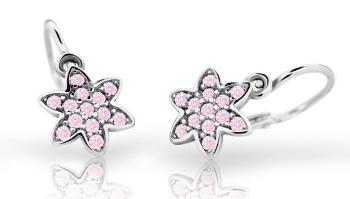 Cutie Jewellery Detské náušnice z bieleho zlata C2206-10-X-2 ružová