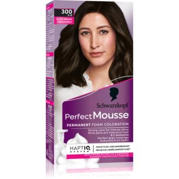 Schwarzkopf Perfect Mousse permanentná farba na vlasy odtieň 300 Black brown 1 ks