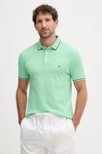 Polo tričko Tommy Hilfiger pánske, ružová farba, jednofarebné, MW0MW39993