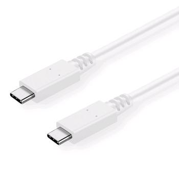 Kabel C-TECH CB-USB32-20W USB 3.2, Type-C (CM/CM), PD 100W, 20Gbps, 2m, bílý