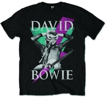 David Bowie Tričko Thunder Unisex Black M