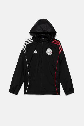 Detská bunda adidas Performance AJAX čierna farba, JN0245