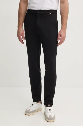Nohavice Calvin Klein pánske, čierna farba, priliehavé, K10K113647
