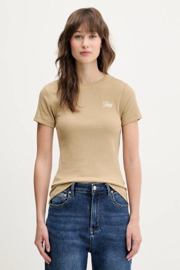 Tričko Guess Jeans dámske, zelená farba, W5GP62 KA0H1