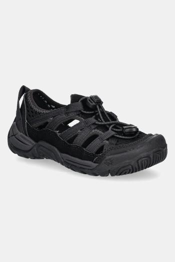 Detské sandále Jack Wolfskin LEVENTE SANDAL K čierna farba, A64080